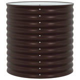 Garden Raised Bed Brown 80 x 80 x 81 cm Steel