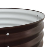 Garden Raised Bed Brown 400 x 80 x 44 cm Steel