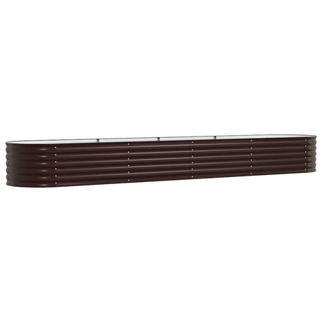 Garden Raised Bed Brown 400 x 80 x 44 cm Steel