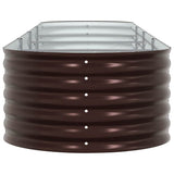 Garden Raised Bed Brown 400 x 80 x 44 cm Steel