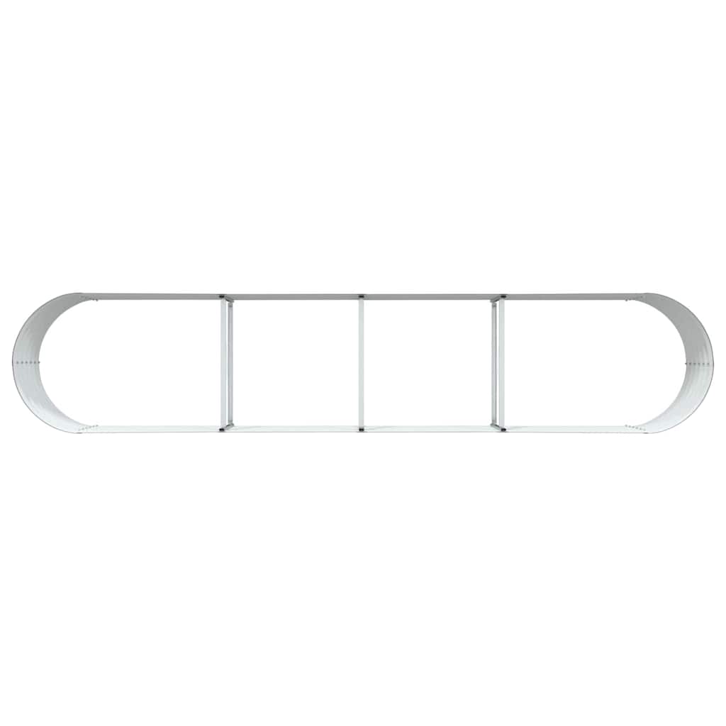 Garden Raised Bed Brown 400 x 80 x 44 cm Steel