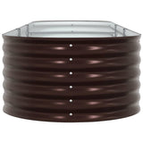 Garden Raised Bed Brown 320 x 80 x 44 cm Steel