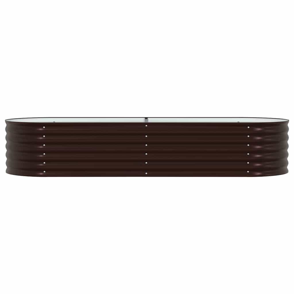 Garden Raised Bed Brown 240 x 80 x 44 cm Steel