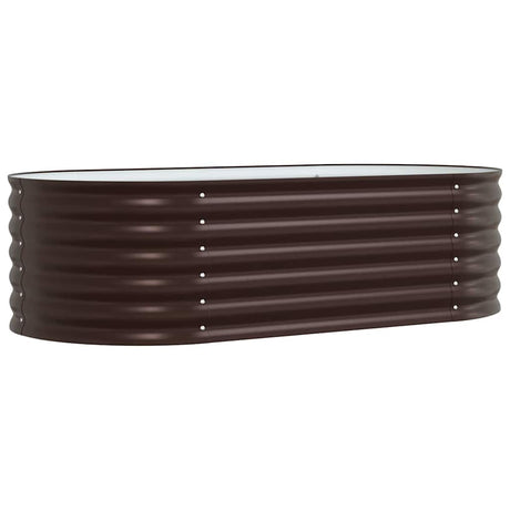 Garden Raised Bed Brown 160 x 80 x 44 cm Steel