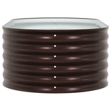 Garden Raised Bed Brown 160 x 80 x 44 cm Steel