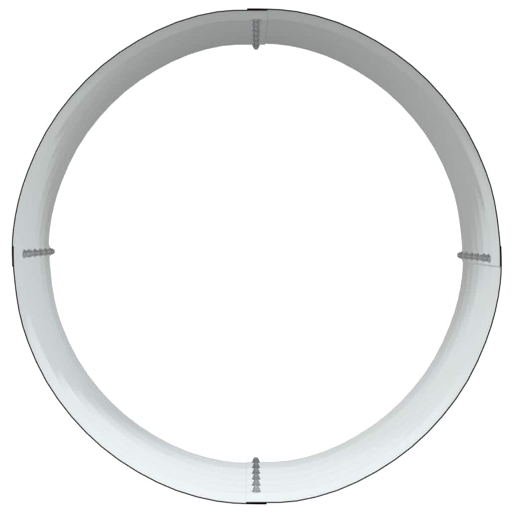 Garden Raised Bed Brown 80 x 80 x 44 cm Steel