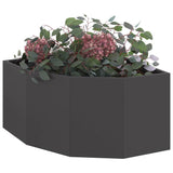 Corner Planter Black 60 x 60 x 35 cm Steel