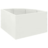 Corner Planter White 60 x 60 x 35 cm Steel