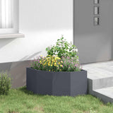 Corner Planter Anthracite 60 x 60 x 35 cm Steel
