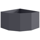 Corner Planter Anthracite 60 x 60 x 35 cm Steel