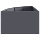 Corner Planter Anthracite 60 x 60 x 35 cm Steel