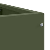 Corner Planter Olive green 60 x 60 x 35 cm Steel