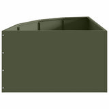 Corner Planter Olive green 60 x 60 x 35 cm Steel