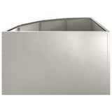 Corner Planter Silver 60 x 60 x 35 cm Stainless steel