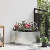 Corner Planter Silver 60 x 60 x 35 cm Galvanised steel