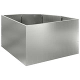 Corner Planter Silver 60 x 60 x 35 cm Galvanised steel