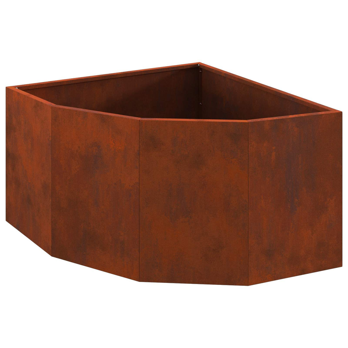 Corner Planter Rusty 60 x 60 x 35 cm Weathering steel