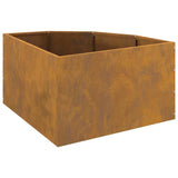 Corner Planter Rusty 60 x 60 x 35 cm Weathering steel