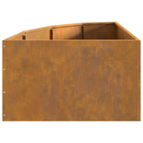 Corner Planter Rusty 60 x 60 x 35 cm Weathering steel
