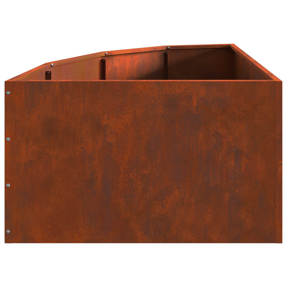 Corner Planter Rusty 60 x 60 x 35 cm Weathering steel