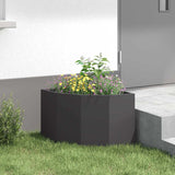 Corner Planter Black 45 x 45 x 35 cm Steel