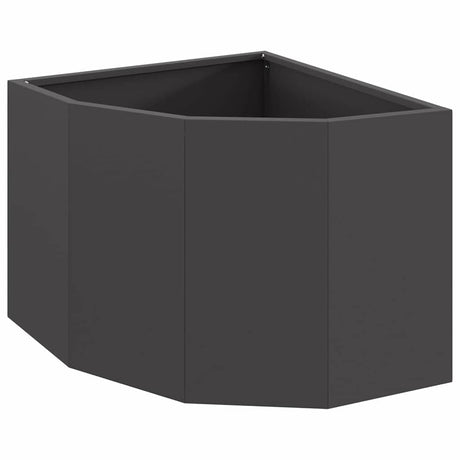 Corner Planter Black 45 x 45 x 35 cm Steel