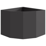 Corner Planter Black 45 x 45 x 35 cm Steel