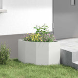 Corner Planter White 45 x 45 x 35 cm Steel