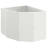 Corner Planter White 45 x 45 x 35 cm Steel