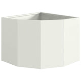 Corner Planter White 45 x 45 x 35 cm Steel