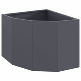 Corner Planter Anthracite 45 x 45 x 35 cm Steel