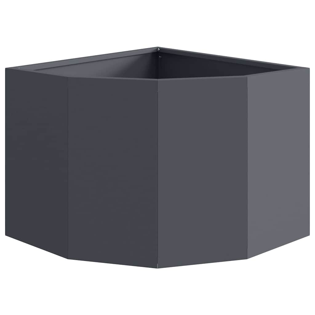Corner Planter Anthracite 45 x 45 x 35 cm Steel