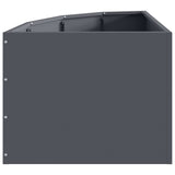 Corner Planter Anthracite 45 x 45 x 35 cm Steel