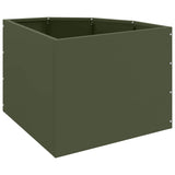 Corner Planter Olive green 45 x 45 x 35 cm Steel