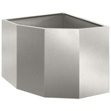 Corner Planter Silver 45 x 45 x 35 cm Stainless steel