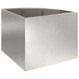 Corner Planter Silver 45 x 45 x 35 cm Stainless steel