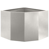 Corner Planter Silver 45 x 45 x 35 cm Stainless steel