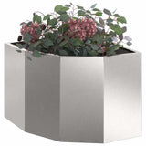 Corner Planter Silver 45 x 45 x 35 cm Stainless steel