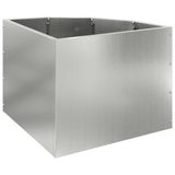 Corner Planter Silver 45 x 45 x 35 cm Galvanised steel