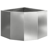Corner Planter Silver 45 x 45 x 35 cm Galvanised steel