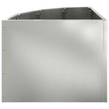 Corner Planter Silver 45 x 45 x 35 cm Galvanised steel