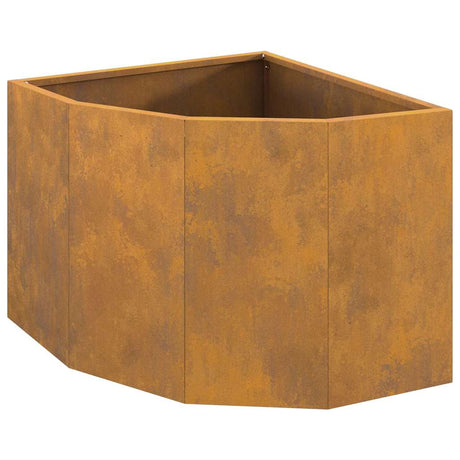 Corner Planter Rusty 45 x 45 x 35 cm Weathering steel