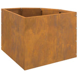 Corner Planter Rusty 45 x 45 x 35 cm Weathering steel