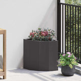 Corner Planter Black 30 x 30 x 35 cm Steel
