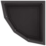 Corner Planter Black 30 x 30 x 35 cm Steel