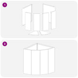 Corner Planter White 30 x 30 x 35 cm Steel