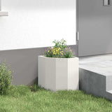 Corner Planter White 30 x 30 x 35 cm Steel