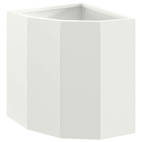 Corner Planter White 30 x 30 x 35 cm Steel