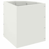 Corner Planter White 30 x 30 x 35 cm Steel