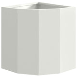 Corner Planter White 30 x 30 x 35 cm Steel